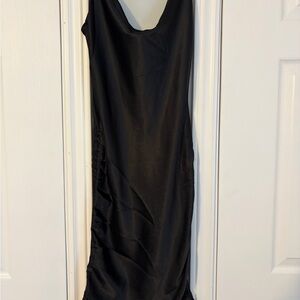Crystal Doll Black Slip Dress